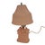 Pink 1930s Antique l.e. Smith Pink Satin Glass "Scottie Pups in a Basket" Boudoir Table Lamp For Sale - Image 8 of 9