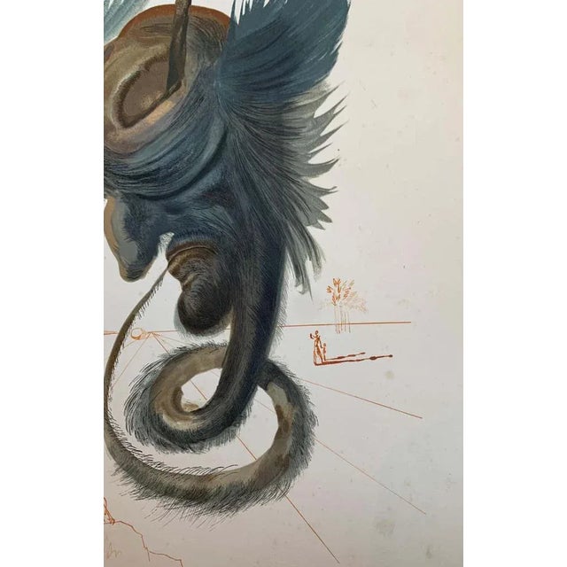 Salvador Dali, Inferno Canto 20, 1970, Signed Engraving For Sale - Image 6 of 13