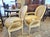 French Country Vintage Painted French Country Upholstered Arm Chairs a Pair For Sale - Image 3 of 11