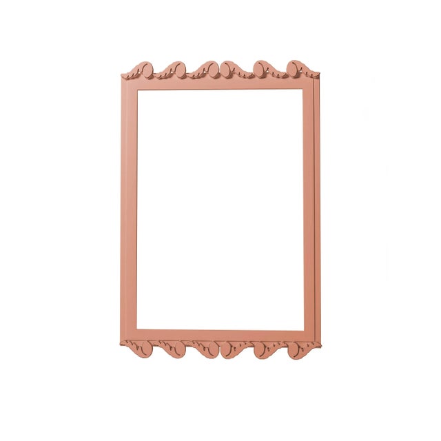 Contemporary Fleur Home Garden District Laurel Rectangle Mirror in Red Earth, 30x40 For Sale - Image 3 of 3