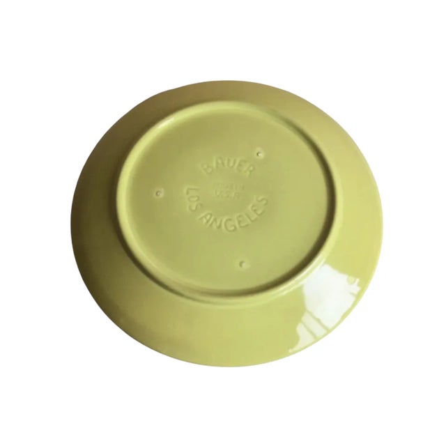 Mid-Century Modern Mid 20th Century VTG Large Bauer California Mid Century Modern Green Brown Serving Tray For Sale - Image 3 of 4