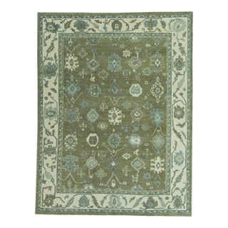 Turkish Oushak Rug 8'10" x 11'6" #19081 For Sale