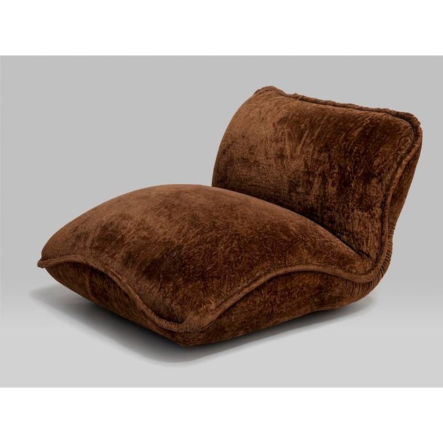 Unique model armchair “GENA” designed by Claudio Vagnoni for 1P Italy in 1969. The super comfortable armchair is covered...