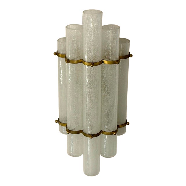 1990s Pair of Sconce Murano Venini Style Mid-Century Modern Pulegoso For Sale