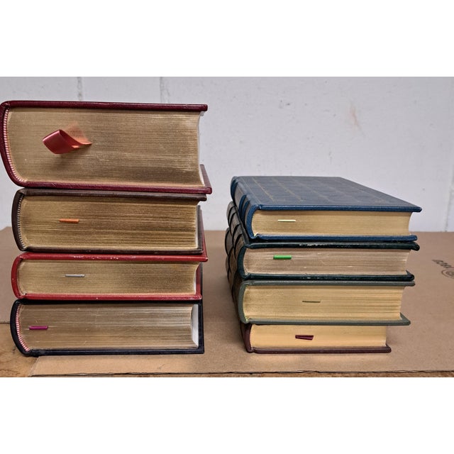 Late 20th Century Franklin Library Vintage Leather Books Set of 8 For Sale - Image 5 of 9