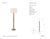 Thomas O'Brien by Visual Comfort Signature Longacre Floor Lamp in Hand-Rubbed Antique Brass with Linen Shade Designer:...