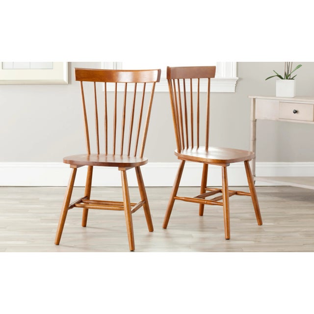 17''H Spindle Dining Chair in Natural - a Pair For Sale In Philadelphia - Image 6 of 7