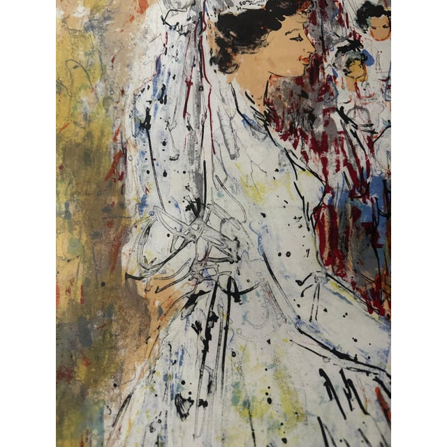 Paper Bertoldot Taubert, Jewish Wedding, Litho Judaica, 1960s, Paper For Sale - Image 7 of 18