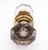 Vintage passage door knob set with octagon glass knobs and new brass rosettes. The glass has a faint gray tint. The...
