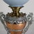 Antique Bradley & Hubbard Victorian Mixed Metal Parlor Lamp With Floral Painted Glass Globe C1890 Measures - 25 1/4" x 10"...