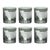 ARTEL Barnyard Collection Cow Double Old Fashioned Glasses in Grey, Set of 6 For Sale