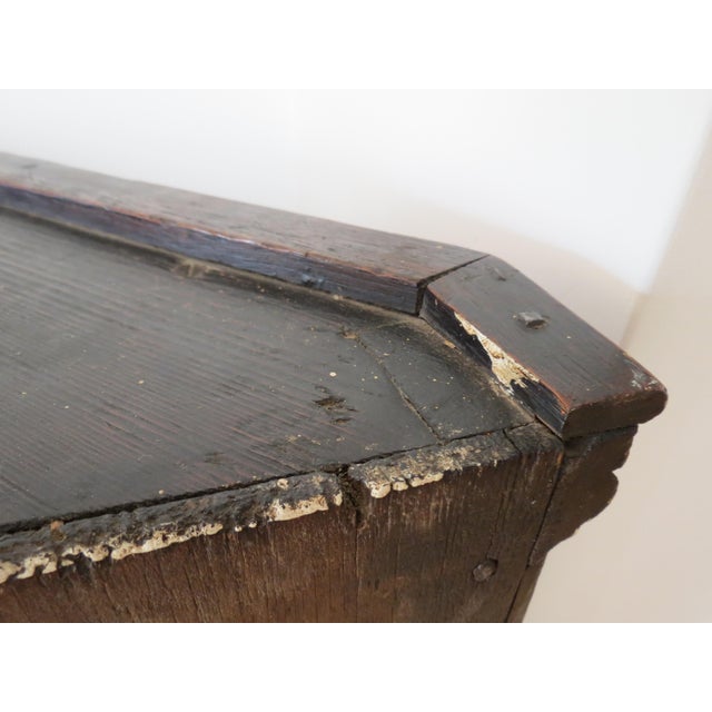 Georgian Oak Panelled Wall-Hanging Corner Cupboard, 1750 For Sale - Image 6 of 18