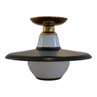 Mid Century Stilnovo Style Flush Mount Light For Sale