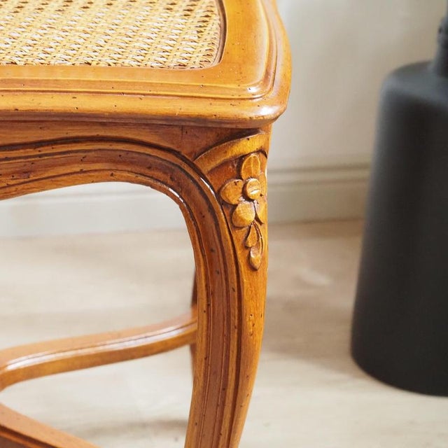 1920s French Louis XV Style Viennese Wicker Dining Chair For Sale - Image 5 of 15