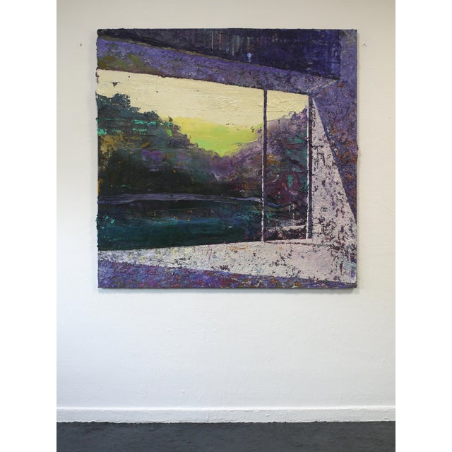 Contemporary Riemer Den Ouden, View, Oil on Canvas For Sale - Image 3 of 5