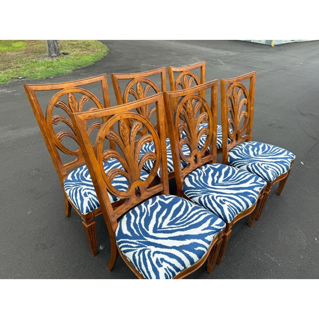 Century Furniture Coastal Round (60 Inch) Dining Table and 6 Chairs- On Caster Wheels For Sale - Image 10 of 12