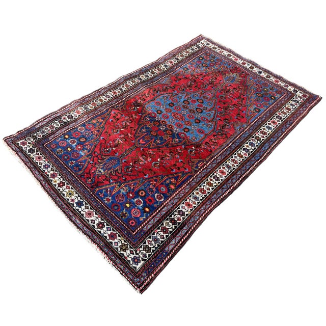 Antique Hamadan Rug, 1920s For Sale - Image 3 of 18
