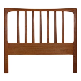 Danish Mid Century Modern Teak Twin Bed Headboard by Folke Ohlsson Circa 1960s For Sale