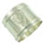 French Sterling Silver Napkin Ring, Antique Circa 1900, Cross Ribbons Motif, Monogrammed "Fm" For Sale