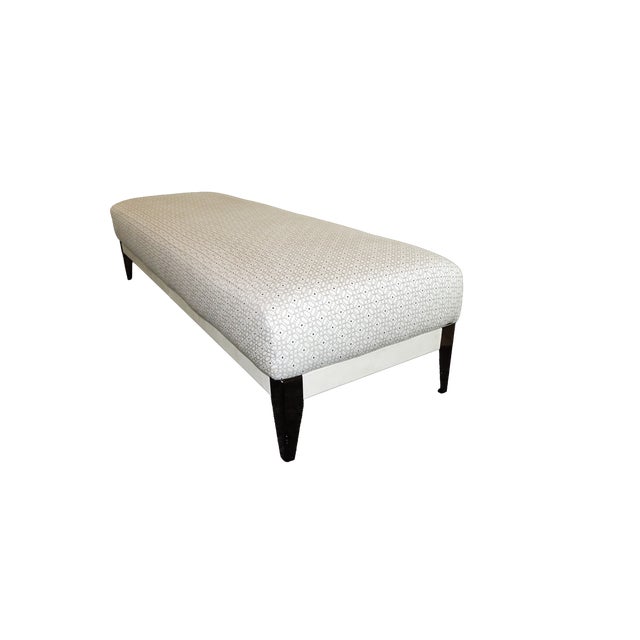 Light Gray Roche Bobois "Connexe", Large Rectangular Ottoman (Pouffe) For Sale - Image 8 of 13