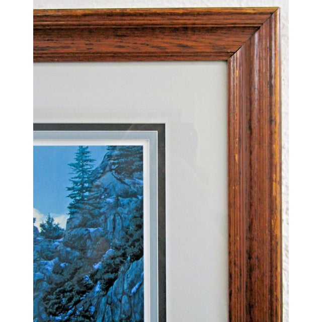 Blue 1990s Stephen Lyman Return of the Falcon Limited Edition Print Framed Signed 1205/1500 For Sale - Image 8 of 12