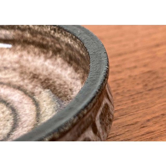 Ceramic Mid-Century Modern Danish Studio Pottery Bowl from Hyllested Keramik, 1960s For Sale - Image 7 of 12