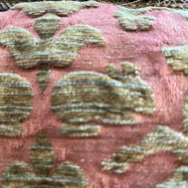 Terra Cotta Luxury Custom Vintage Wildlife Design Tapestry Pillow With Tassels For Sale - Image 8 of 10