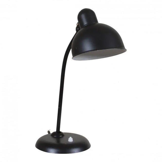Christian Dell Black Table Lamp by Christian Dell for Kaiser For Sale - Image 4 of 4