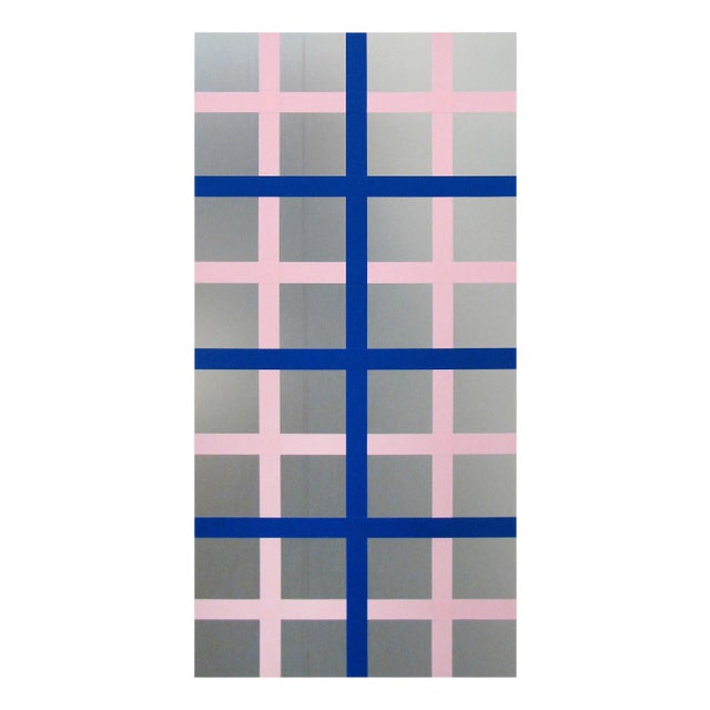 Daniel Göttin "Double Grid 4, 2016", Mixed Media For Sale