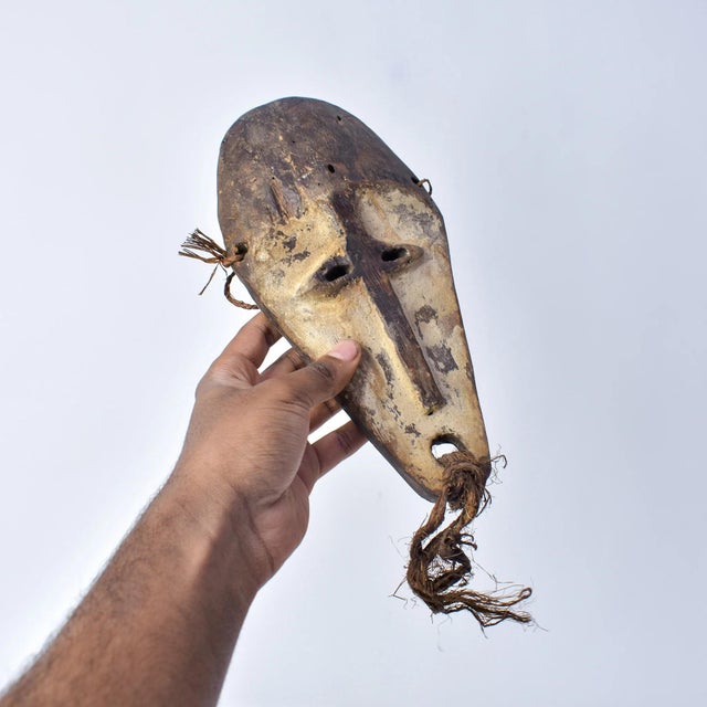 Wood Early 20th Century Lega Bearded Mask For Sale - Image 7 of 8
