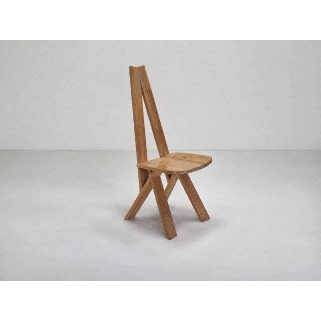 Pierre Chapo Model S45 Chlacc Wood Chair by Pierre Chapo, 1979 For Sale - Image 4 of 18