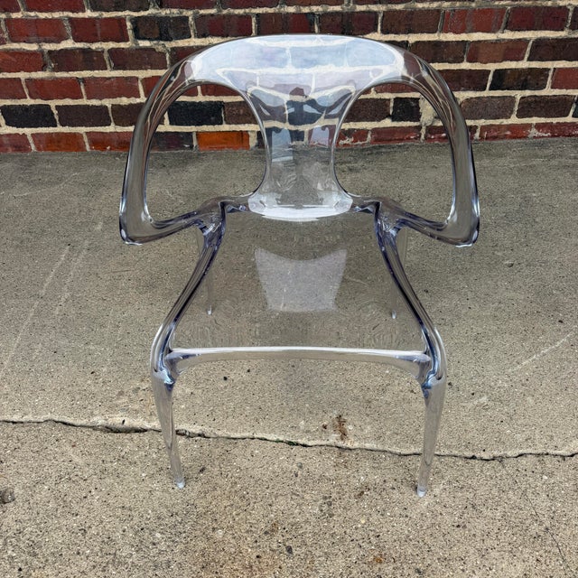 Modern Ava Lucite Modern Armchair by Song Wen Zhong for Roche Bobois For Sale - Image 3 of 12