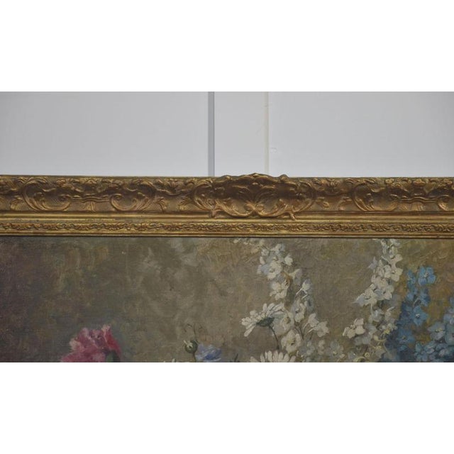 Floral Still Life, 1890s, Oil on Canvas, Framed For Sale - Image 5 of 10
