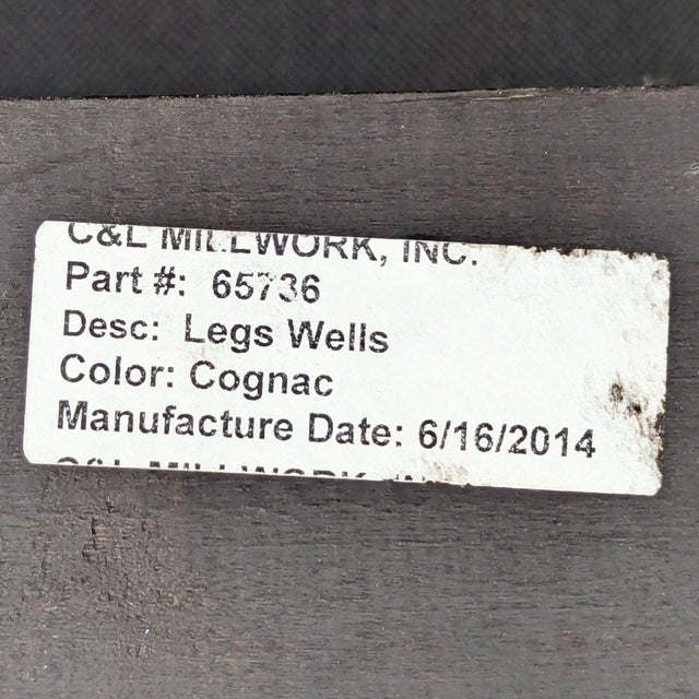 Animal Skin Room & Board Wells 3-Seat Tan Leather Sofa With Button Tufted Back For Sale - Image 7 of 9