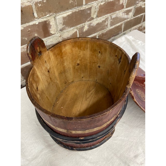 Early 19th Century Swedish Folk Art Bucket For Sale - Image 5 of 7