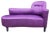 Purple Satin Chaise Lounge, 1930s For Sale
