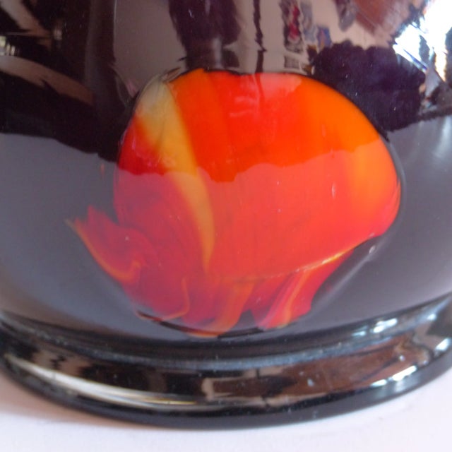 Large Murano Glass Vase with Wavy Edge, 1950s For Sale - Image 4 of 9