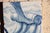 Antique 18th Century Blue and White Portuguese Tile Depicting a Foot on a Rocaille Ribbon For Sale - Image 6 of 9