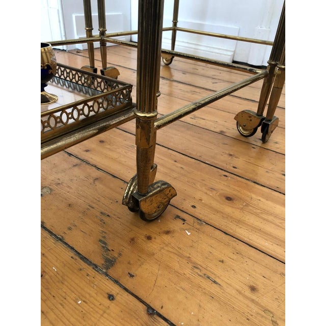 Art Deco Style Nesting Tables in Brass, 1950s, Set of 3 For Sale - Image 10 of 11