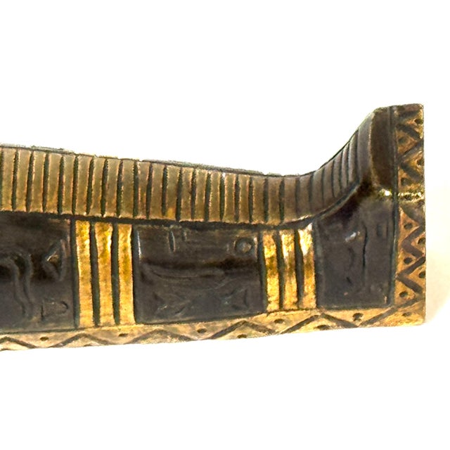 19th C. French Empire or Napoléon III Patinated & Gilt Bronze Sarcophagus Mount For Sale - Image 16 of 18