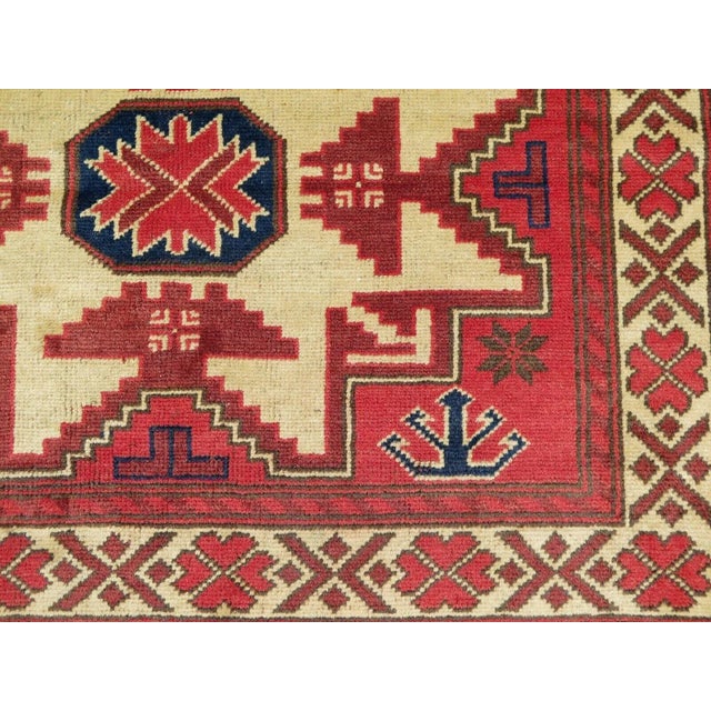 Burnt Orange 1960s Vintage Turkish Handknotted Area Rug - 41"x72" For Sale - Image 8 of 12