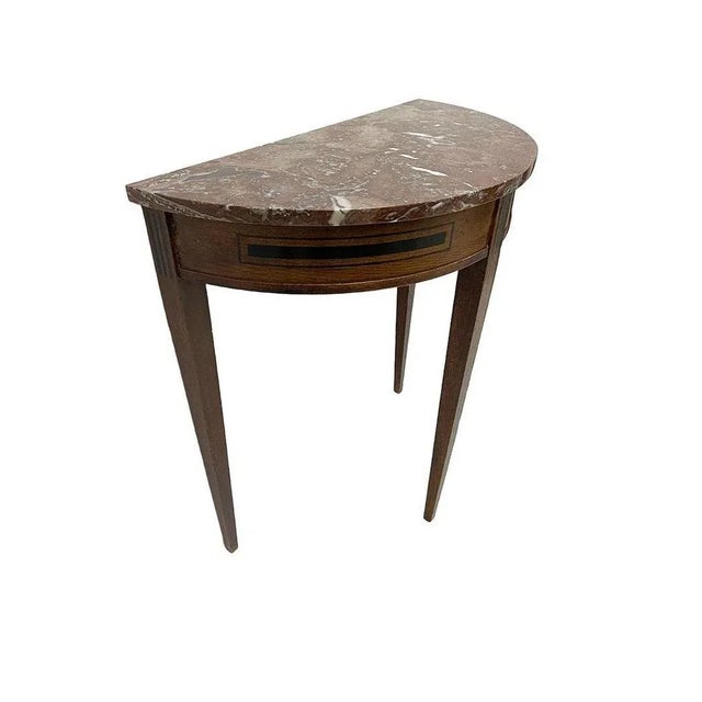 Small 19th Century Dutch Oak Wall Table, 1890s For Sale - Image 4 of 6