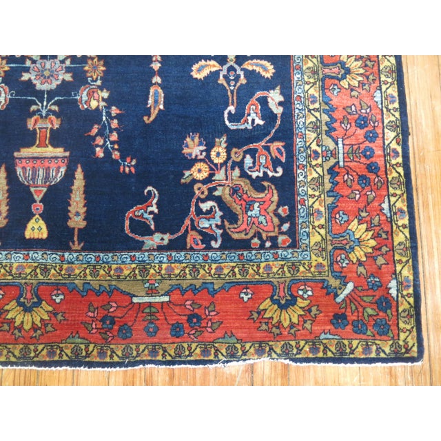 Stunning early 20th century Persian Sarouk Mohajeran Rug. 4'3'' x 6'7'' Before the 1920s the Sarouk design was the most...