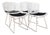 Bertoia Side Chairs with Cushion by Harry Bertoia for Knoll International, Set of 4 For Sale