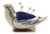 Vintage Italian Handmade Sterling Silver 925 Bird-Shaped Pin Cushion, Italy, 1970s For Sale