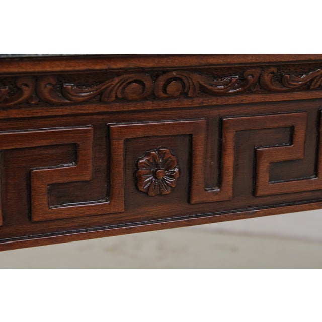 Ardley Hall Marble Top Lion Mask Table For Sale - Image 13 of 18