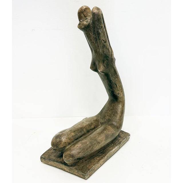 Chuck Dodson 1970s Chuck Dodson Erotic Nude Sculpture in Plaster Composition For Sale - Image 4 of 6