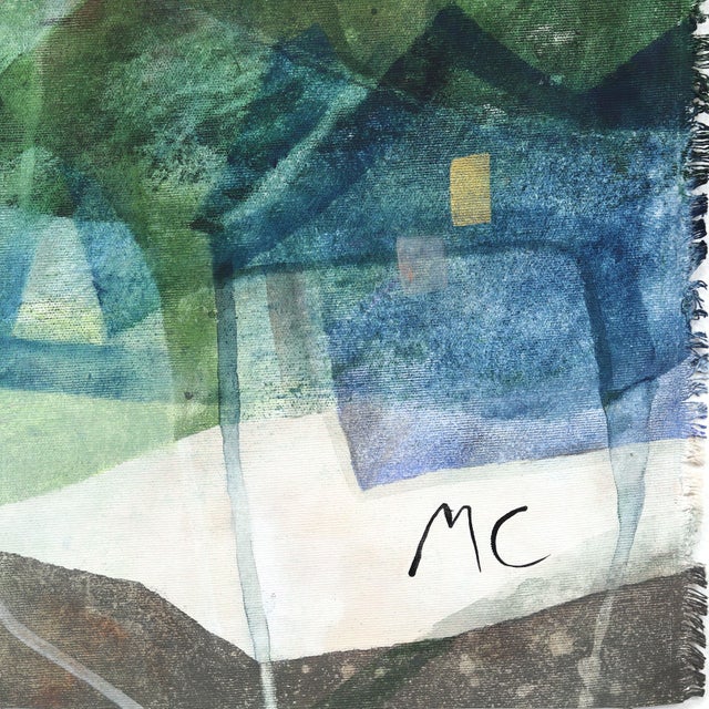 2020s Mountain View - Large Colorful Abstract Nature Landscape on Canvas Original Artwork by Maria C Bernhardsson For Sale - Image 5 of 6