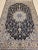 Vintage Persian Nain Habibian Rug, Handwoven Floral Pattern With Silk Highlights, Navy & Blue. 5’ X 8’ For Sale - Image 4 of 12