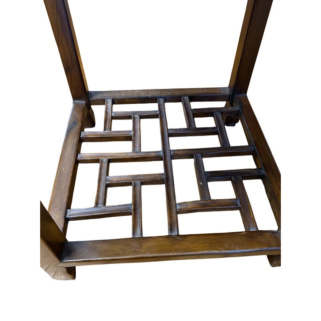 Mid-20th Century Chinese Scholar Style Wooden Teastand / Night Table For Sale - Image 9 of 9